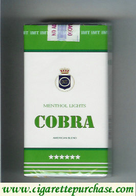 Cobra Menthol Lights American Blend cigarettes long